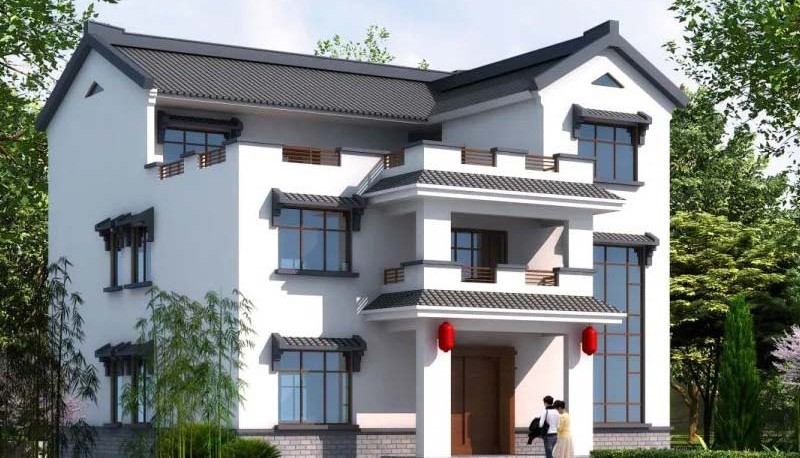 达川新中式三层别墅设计，公共空间宽敞更显大气